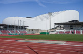 <center>Le stade Vélodrome vu du stade Delort.</center>